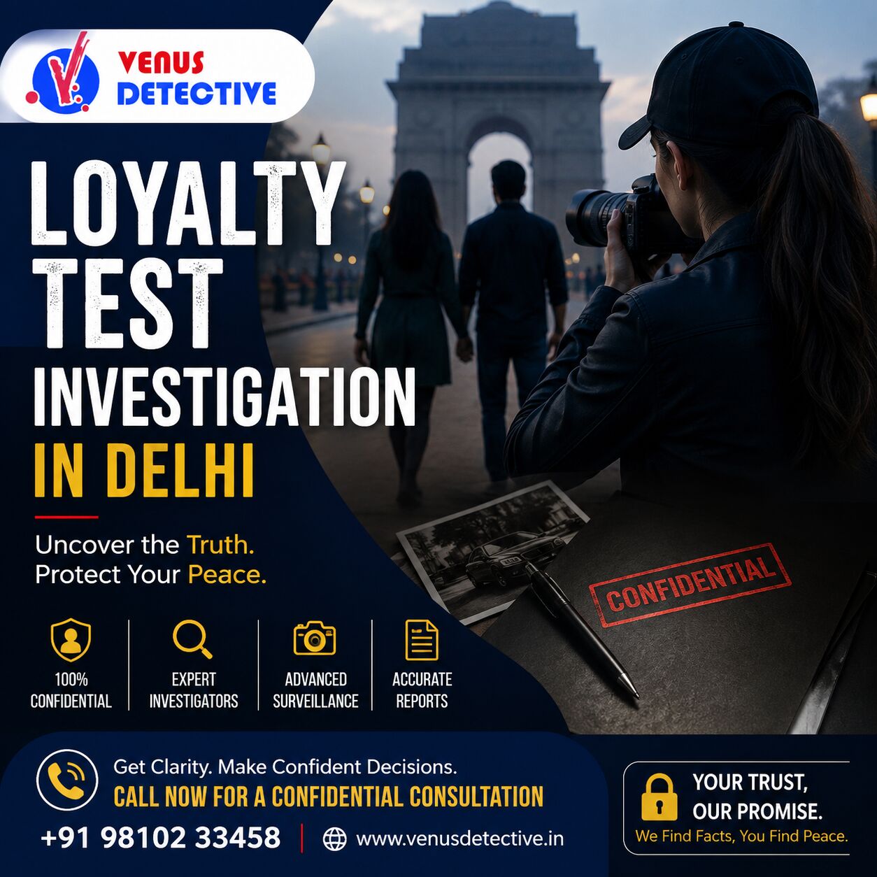 Mumbai, Legal, Female Detective For Loyalty Test Investigation