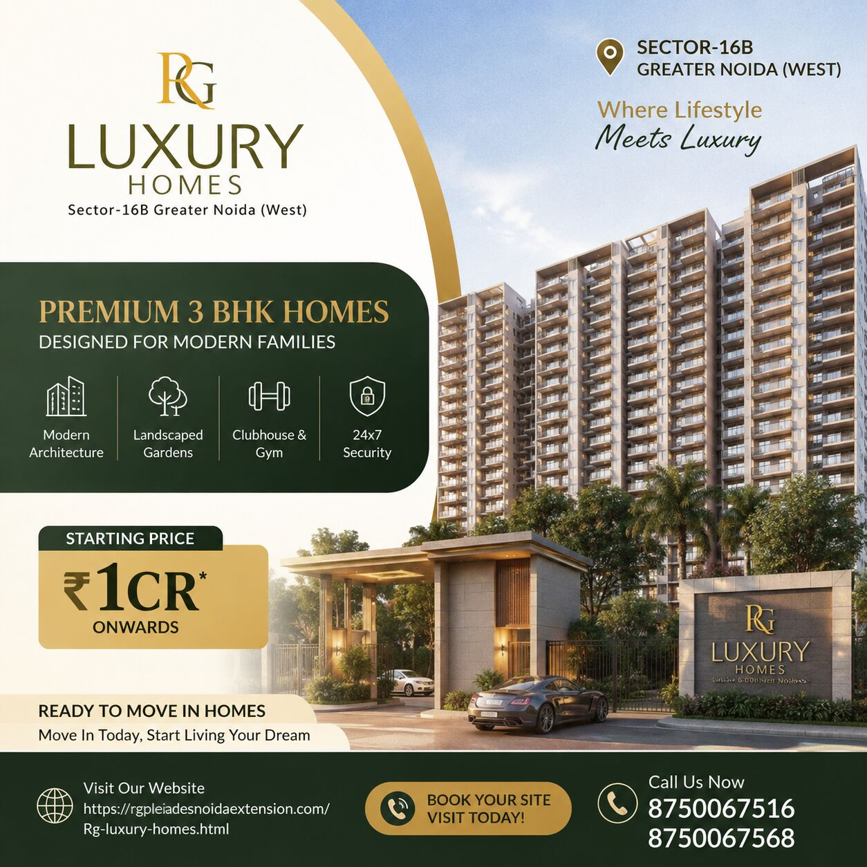 Noida, Real Estate, Find Your Ideal Home With RG Luxury Homes, RG Pleiaddes & RG Mirage In Noida NCR