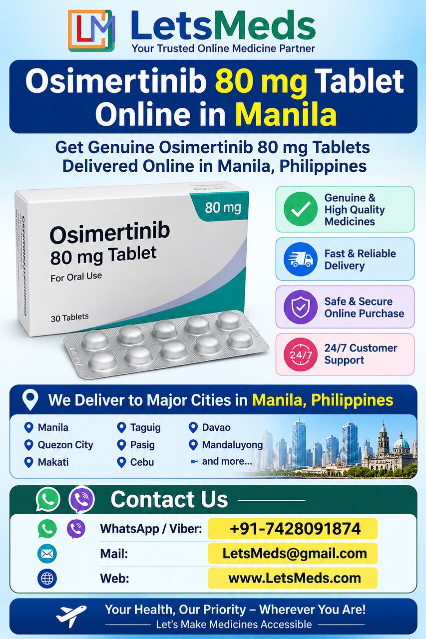 Davao City, Health & Beauty Items, PHP 1,  Osimertinib 80 Mg Tablet Online In Manila, Philippines
