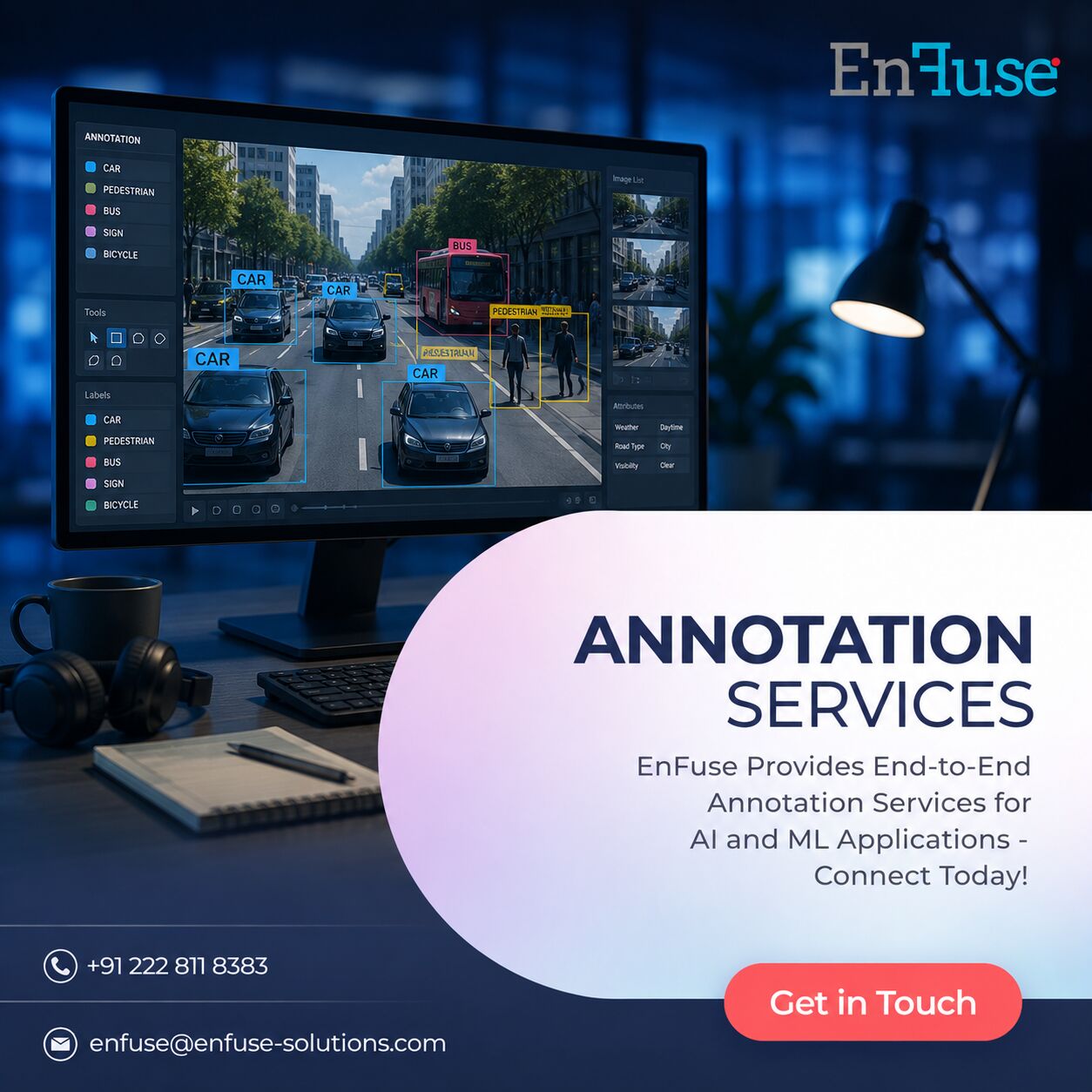 Mumbai, Marketing, EnFuse Provides End-to-End Annotation Services For AI And ML Applications