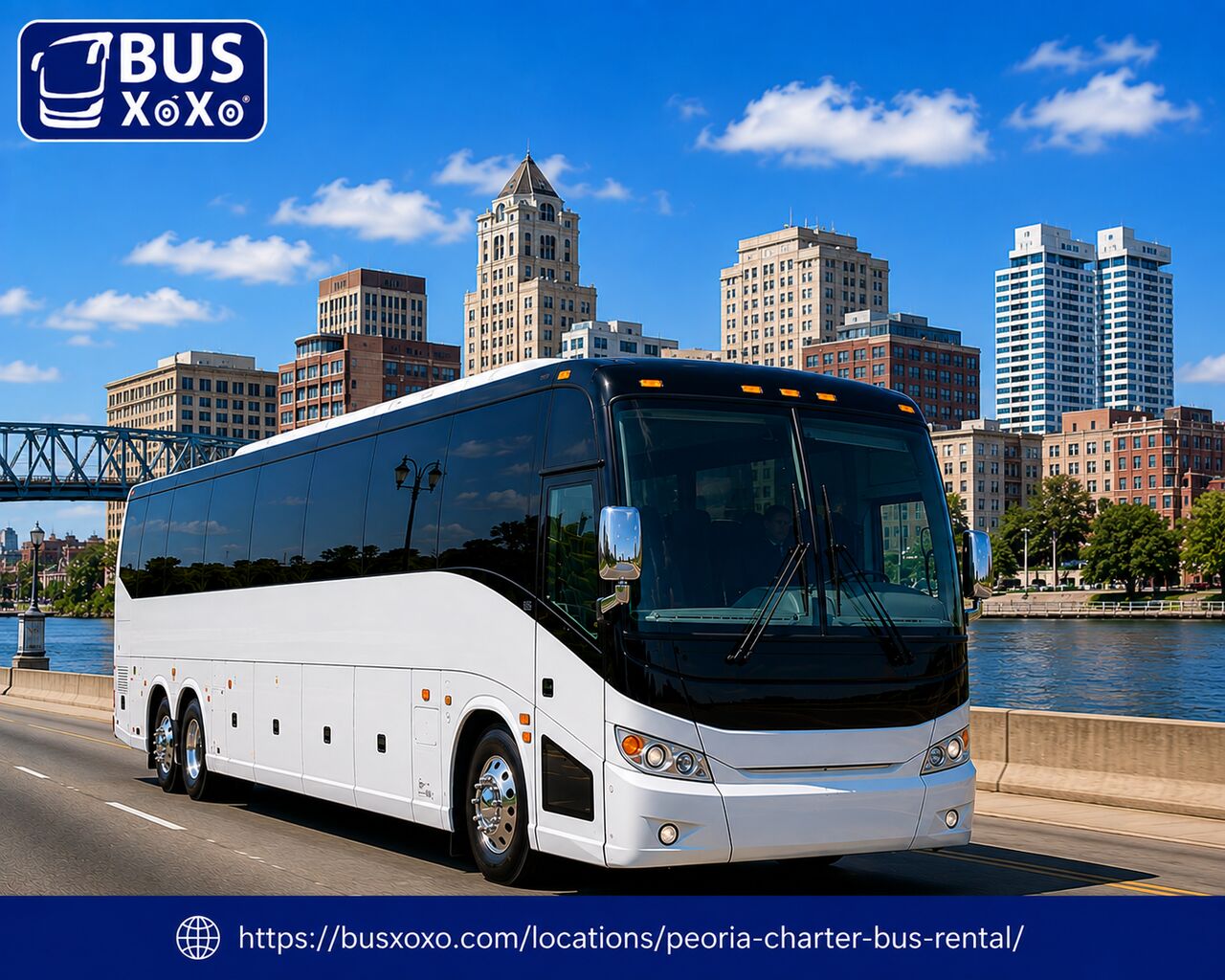 New York, Travel, Affordable Peoria Charter Bus Rental With Professional Drivers