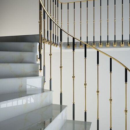 Lucknow, Household, Elegant Stair Case Railing Designs For Modern Homes