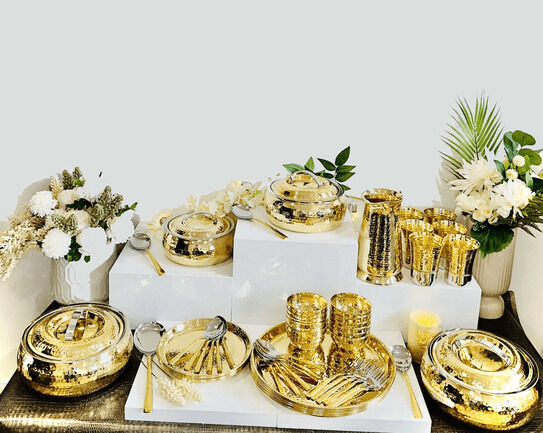 Melbourne, Household Items, AUD 1300,  The Perfect Wedding Gift: Handcrafted Brass Dinner Set That Lasts Generations