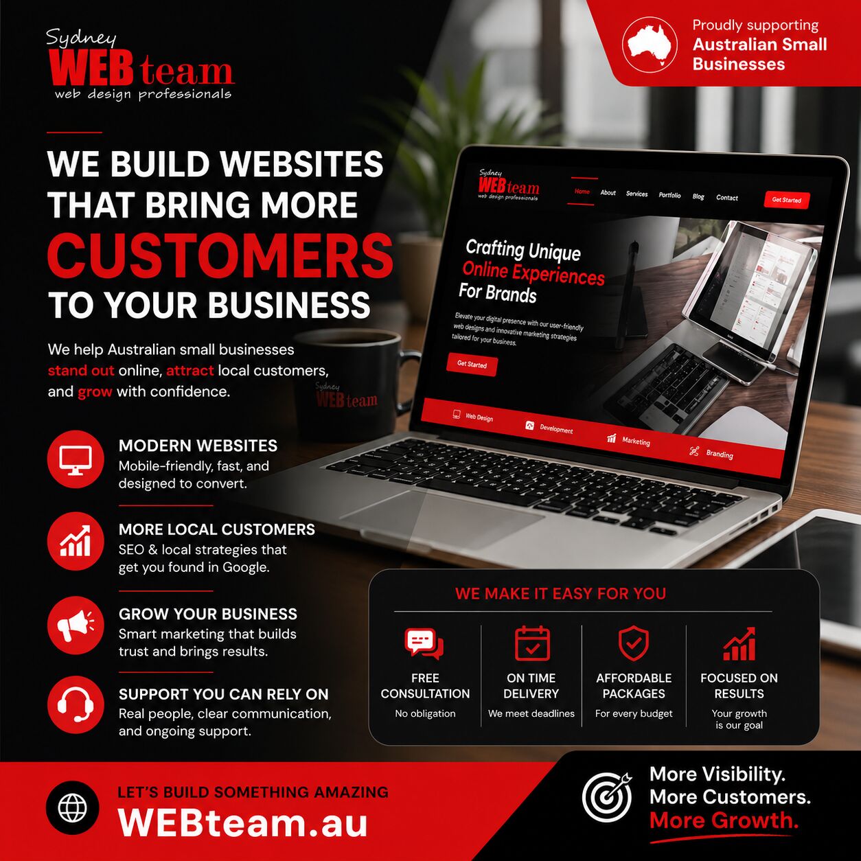 Sydney, Web Design & Development, The WEB Team