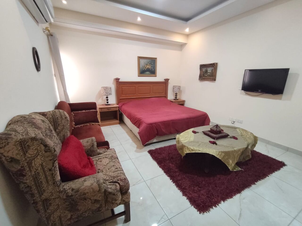 Tubli, Apartments, Flats, Houses & Villas, BHD 190/year,  1 BR,  Tubli:- Furnished Studio Flat On Rent With Ewa..