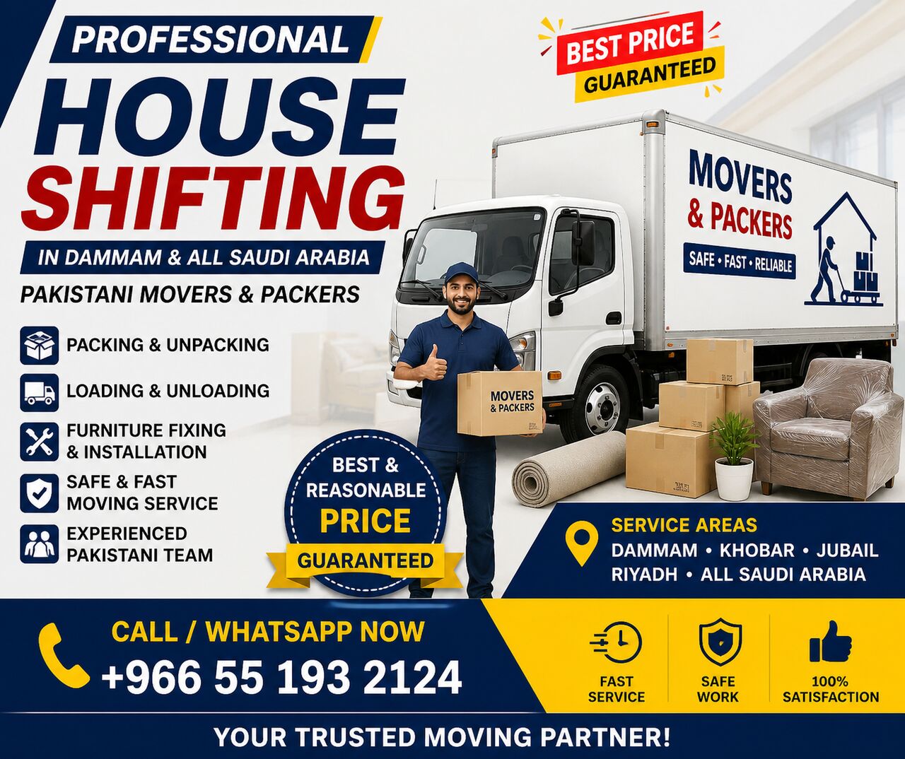 Dhahran, Labor/Moving, ✅ House Shifting Movers Packers ❤️ Professional Team Work 0551932124