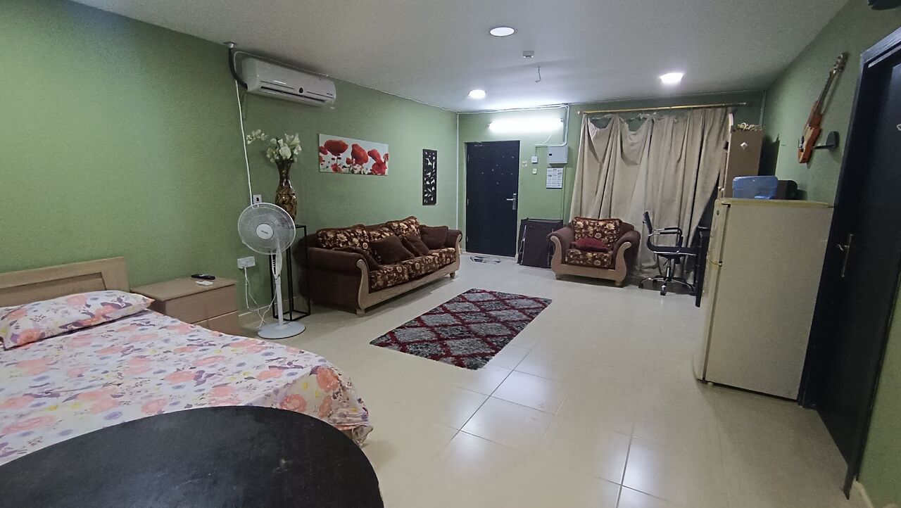 Gudaibiya, Apartments, Flats, Houses & Villas, BHD 180/month,  Furnished,  1 BR,  *****fully Furnished Studio Flat Rent In Gudaibiya All Inclusive *******