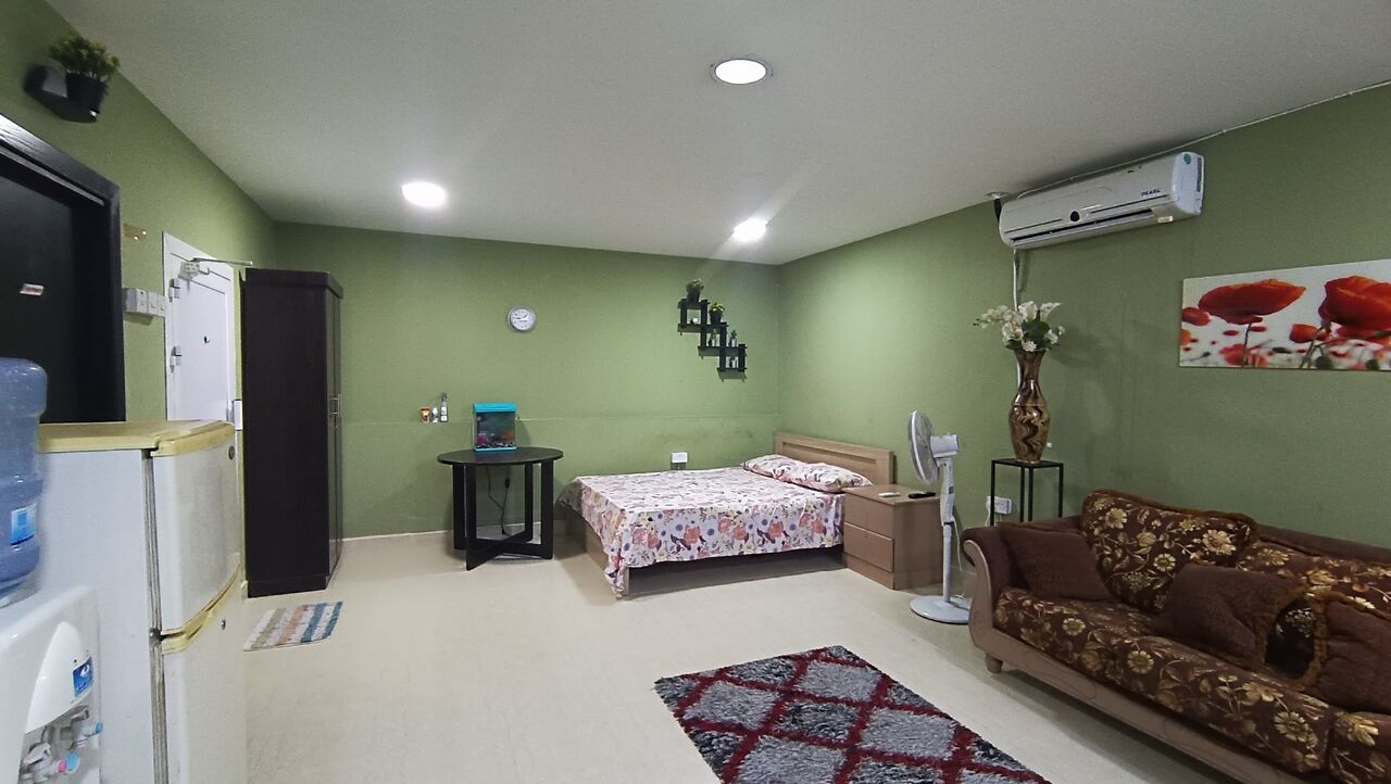 Gudaibiya, Apartments, Flats, Houses & Villas, BHD 180/month,  Furnished,  1 BR,  *****fully Furnished Studio Flat Rent In Gudaibiya All Inclusive *******