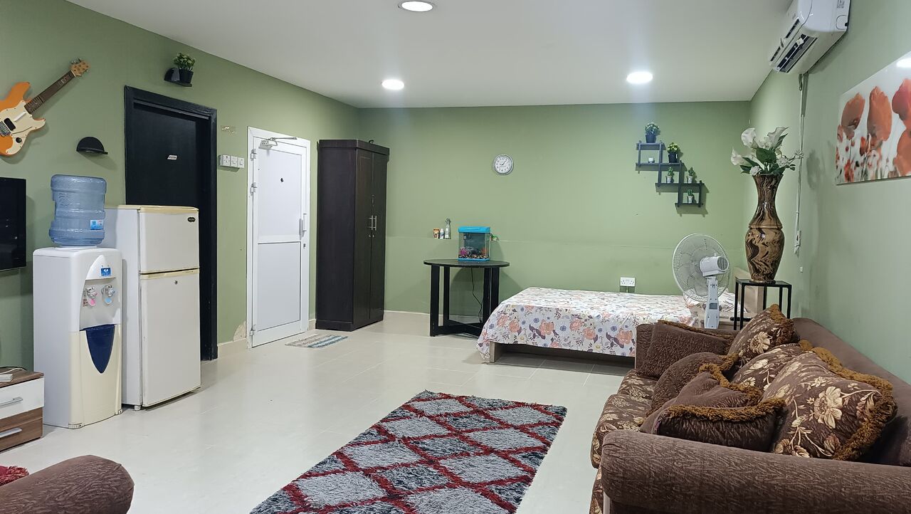 Gudaibiya, Apartments, Flats, Houses & Villas, BHD 180/month,  Furnished,  1 BR,  *****fully Furnished Studio Flat Rent In Gudaibiya All Inclusive *******