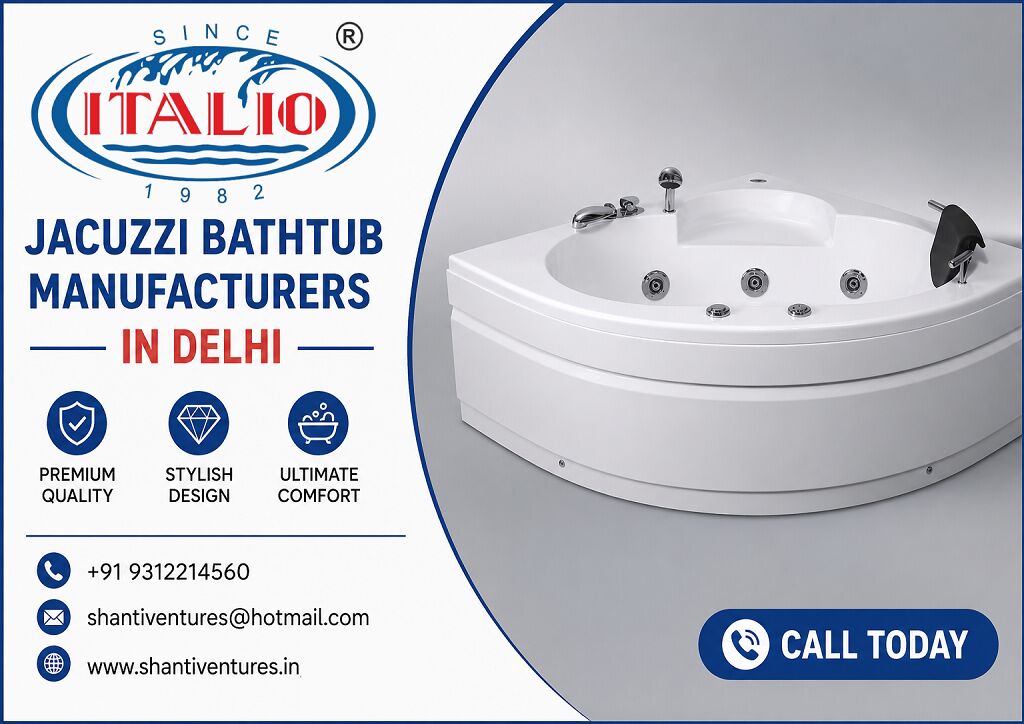 New Delhi, Farm & Garden, Need The Best Jacuzzi Bathtub Manufacturers In Delhi? Trust Shanti Ventures