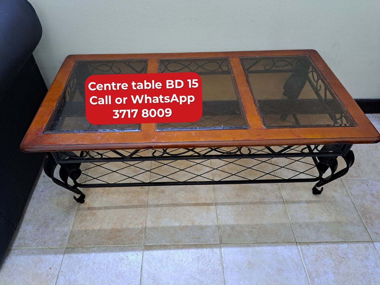 Manama, Furniture, BHD 15,  🌎🌍Centre Table In Good Condition For Sale With Delivery