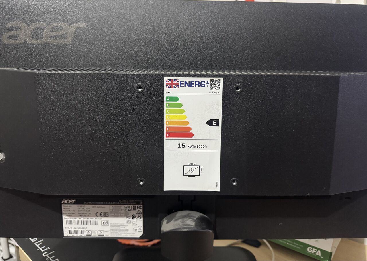 Al Maathar, Computers, SAR 200,  Acer 21Inch Full-HD Gaming Monitor