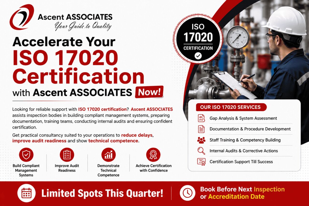 Mumbai, Business, Accelerate Your ISO 17020 Certification With Ascent ASSOCIATES Now