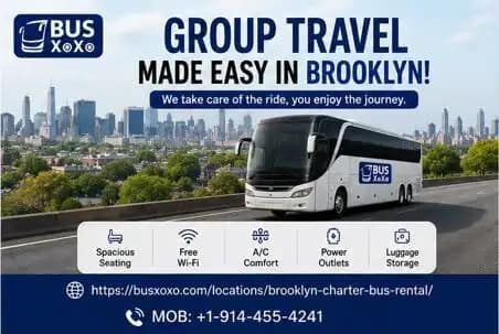 New York, Travel, Reliable Brooklyn Charter Bus Rental For Group Travel