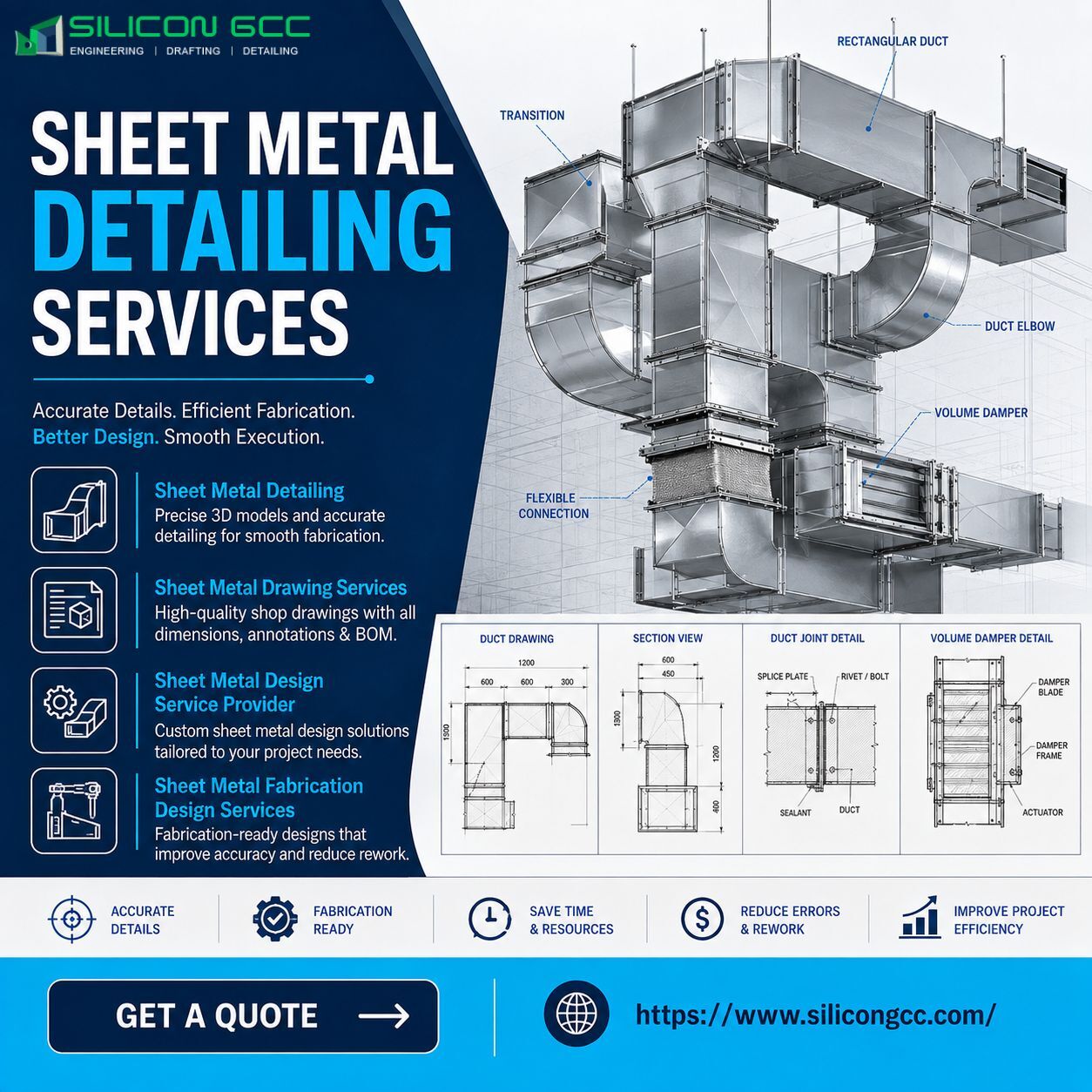 Ajman, Construction, Sheet Metal Detailing Services In Ajman, UAE