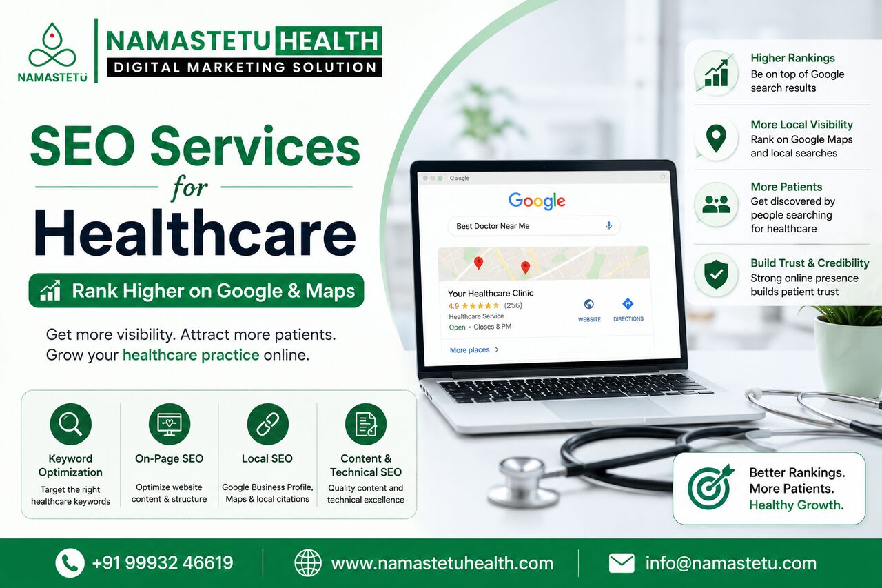 Indore, Marketing, SEO Services For Healthcare | Rank Higher On Google & Maps