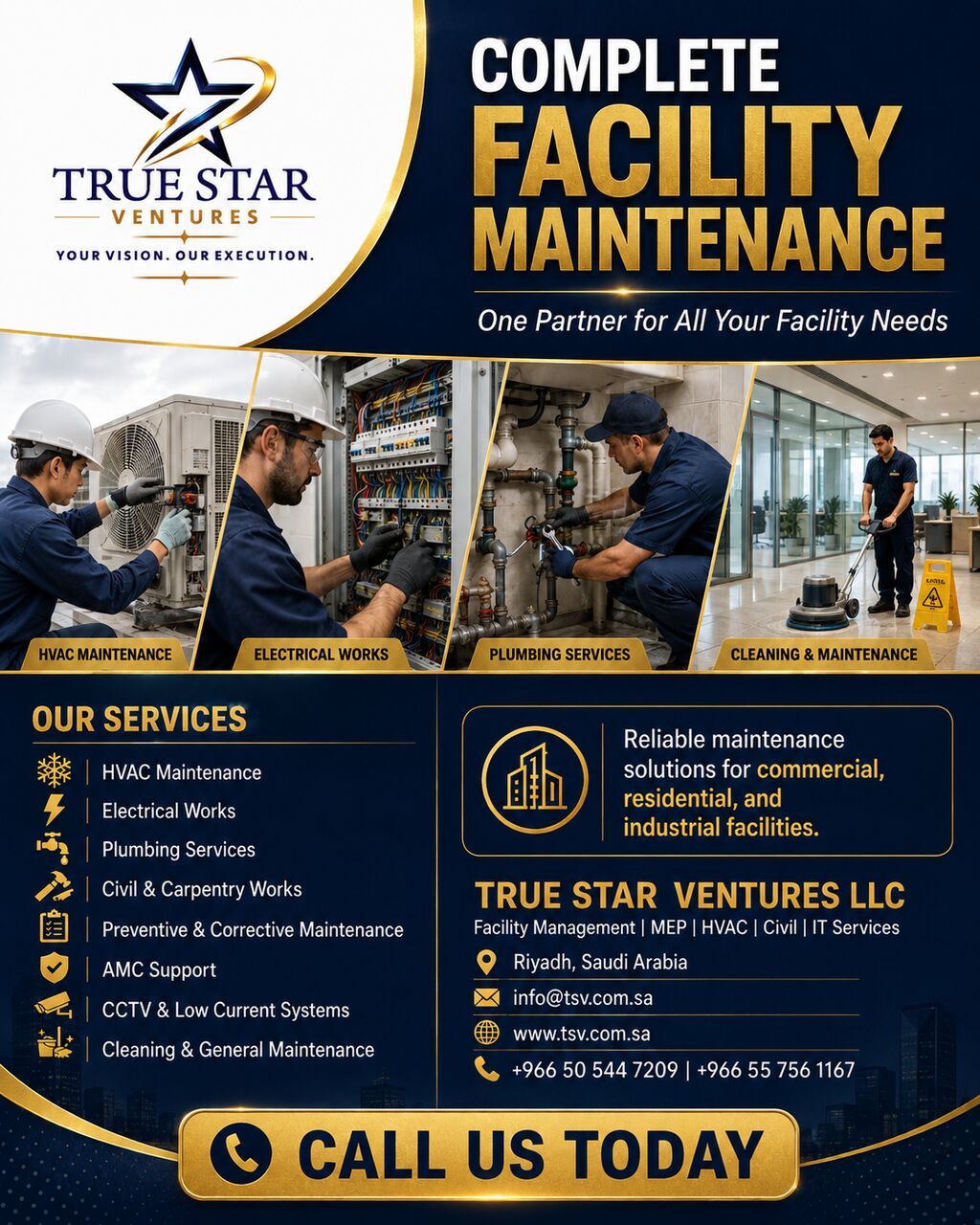 Riyadh, Business, Complete Facility Maintenance