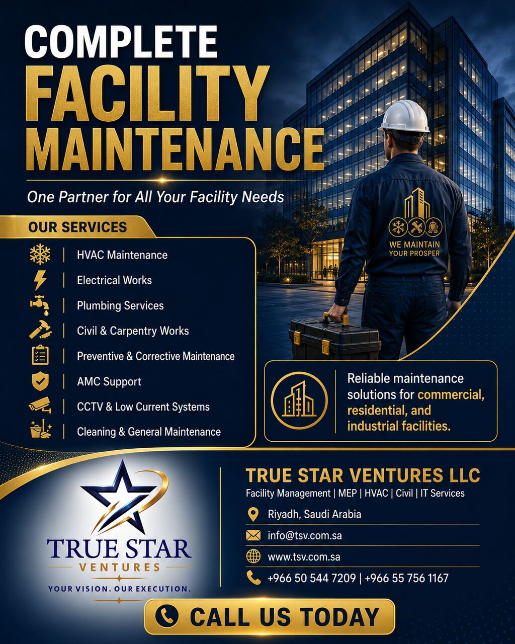 Riyadh, Business, Complete Facility Maintenance