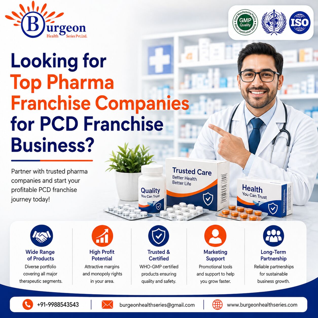 Chandigarh, Medical, Looking For Top Pharma Franchise Companies For PCD Franchise Business?