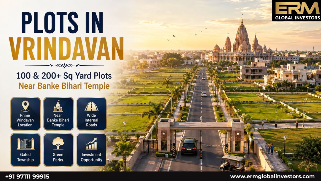 Noida, Residential Plots, Plots In Vrindavan | 100 & 200+ Sq Yard Plots Near Banke Bihari Temple