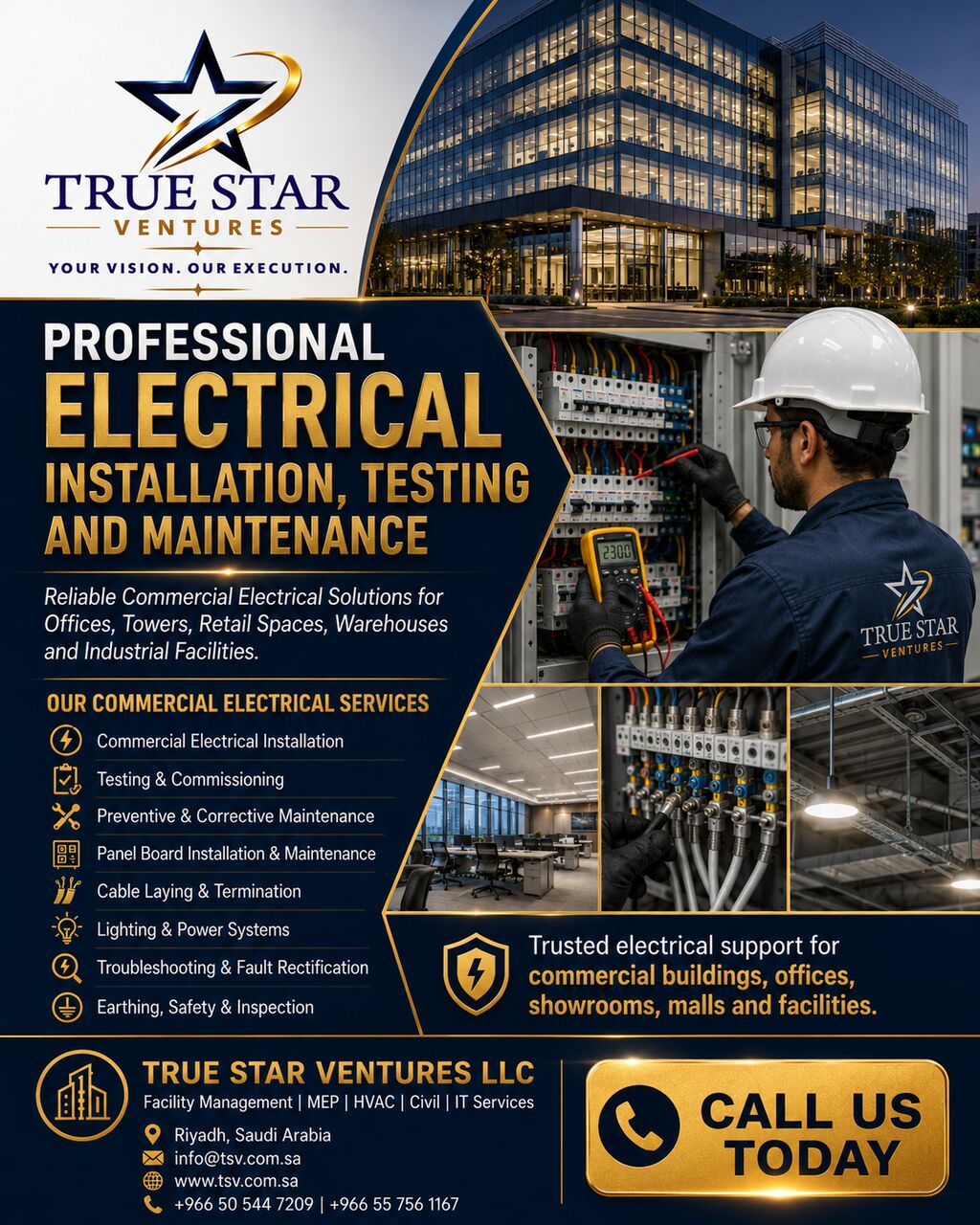 Riyadh, Appliance Repair, Professional Electrical Installation, Testing And Maintenance