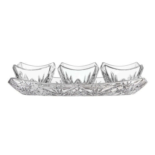 New York, Collectibles, Crystal Square Appetizer Server 4 Piece | Wedding Favors