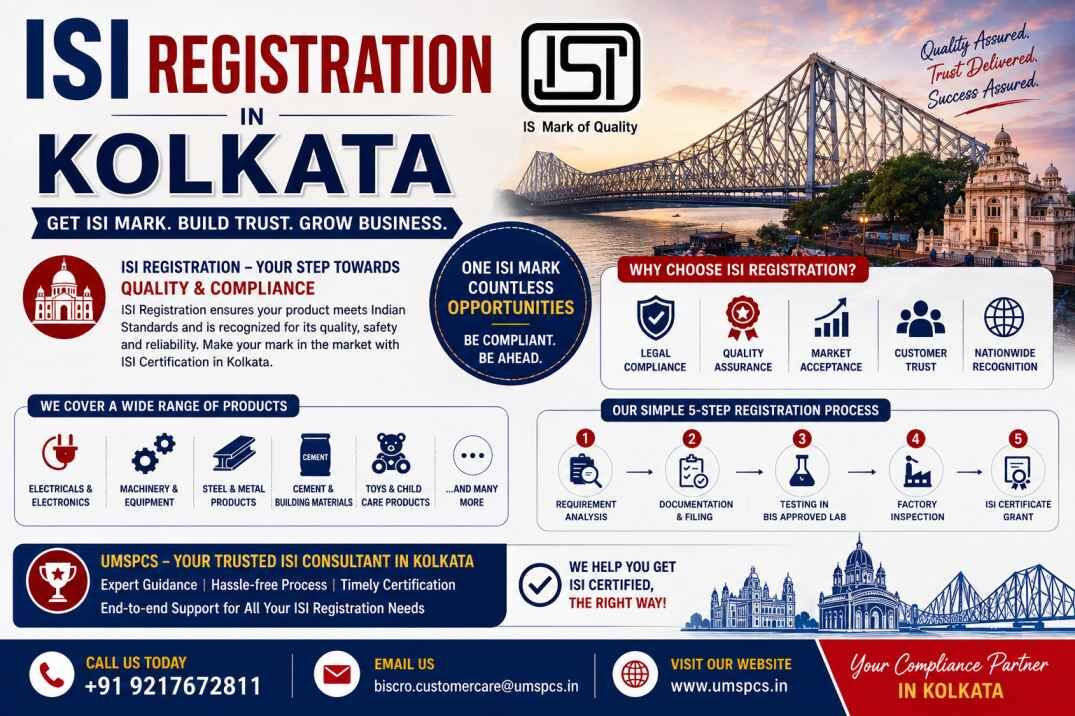 Kolkata, Legal, What Is The Process For ISI Registration In Kolkata?