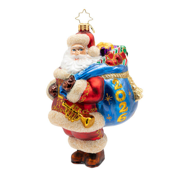 New York, Collectibles, USD 99,  Christopher Radko Santa Ornaments &ndash; Handcrafted European Glass Collectibles