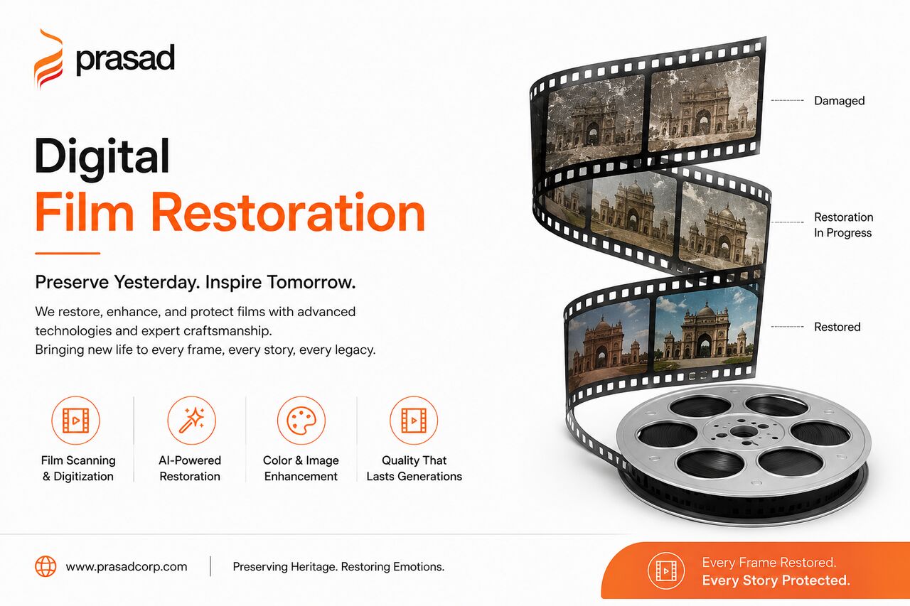 Chennai, Business, Digital Film Restoration & AI Film Restoration Services For Studios And Archives