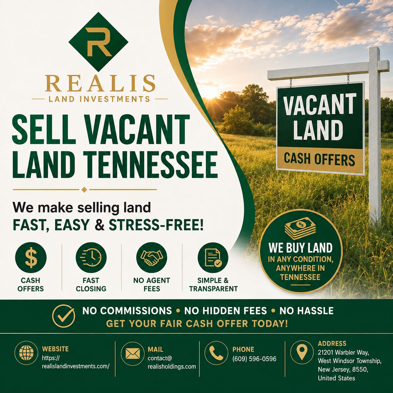 New York, Agricultural Land, Sell Vacant Land Tennessee