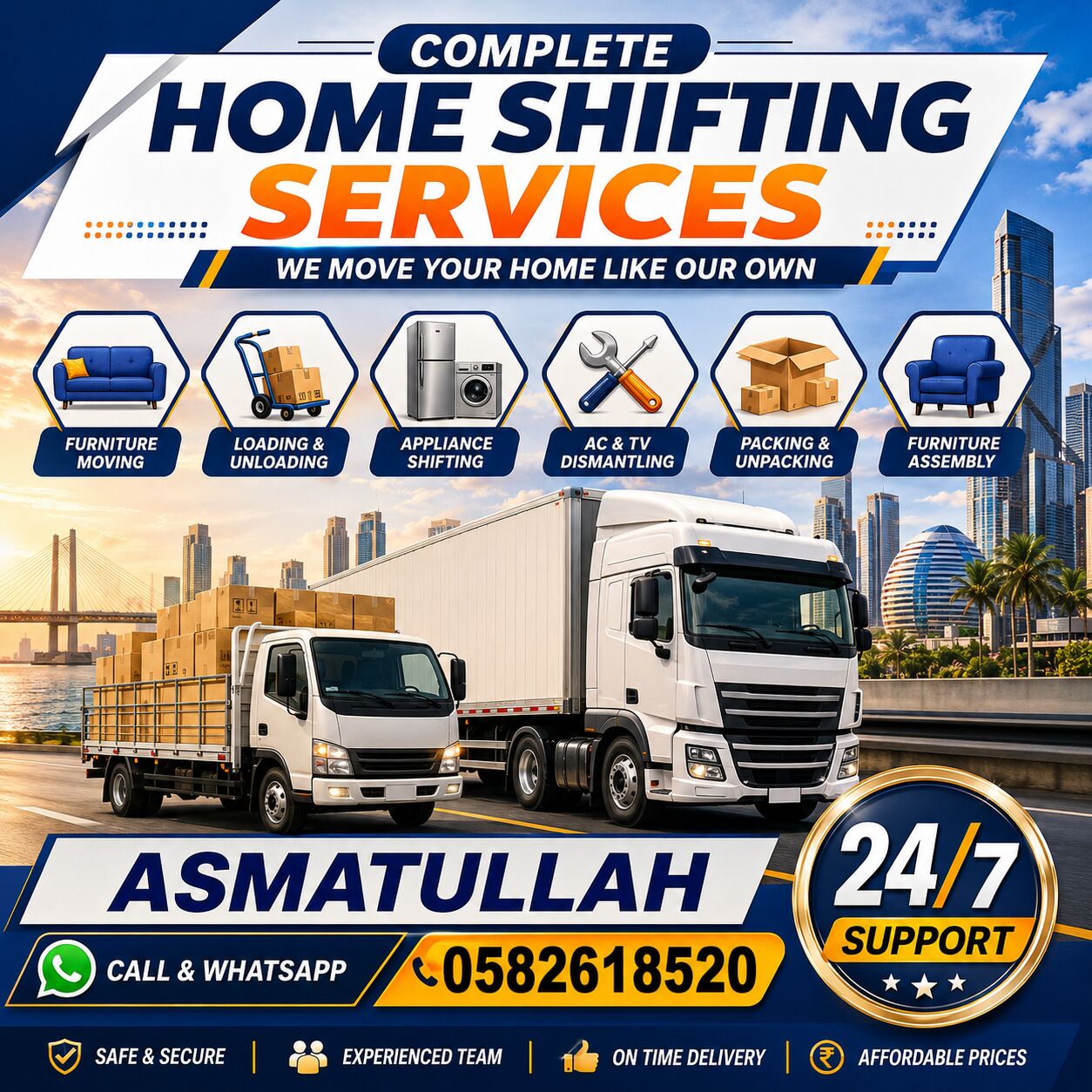 Jeddah, Labor/Moving, HOUSE SHIFTING MOVERS PACKERS(⁠~⁠￣⁠³⁠￣ COMPANY PROFESSIONAL TEAM TRUCK FOR RENT 0582618520