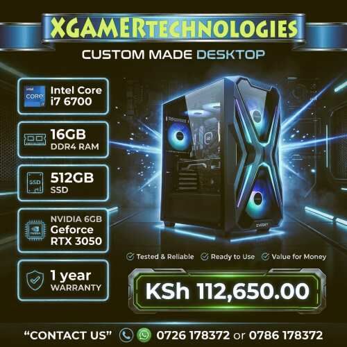 Nairobi, Computers, KES 112650,  Bespoke Made Core I7 6th Gen 16GB RAM Desktop PC