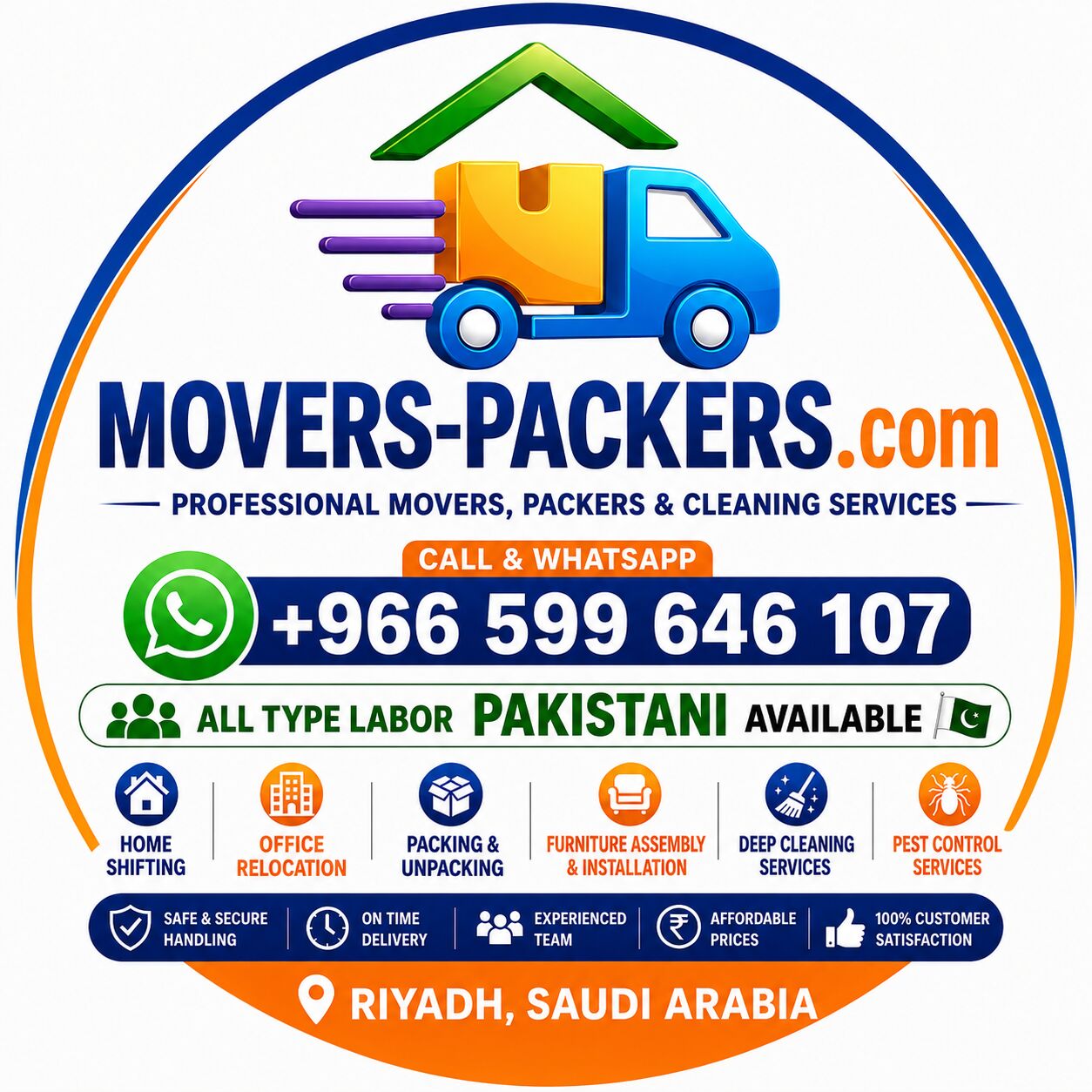 Riyadh, Relocation, Riyadh,Movers,Packers,House,Office Shifting Servies Best Pest Control Spray 0599 6461 07🔵