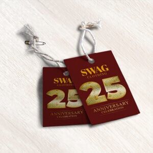 Los Angeles, Printing, Order  Akuafoil Hang Tags Printing From PrintMagic