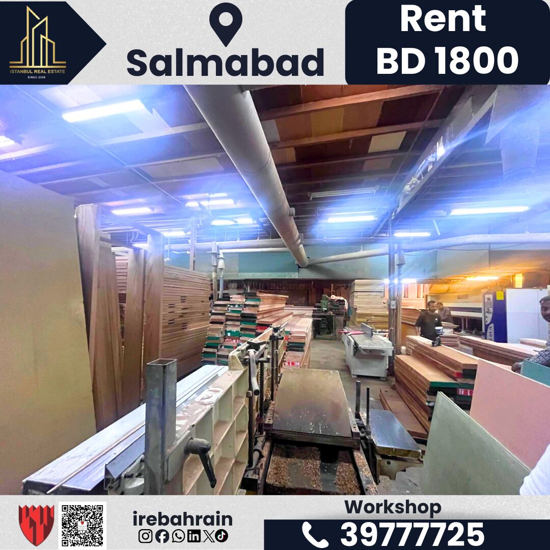 Salmabad, Warehouses, BHD 1800,  1192 Sq. Meter,  Workshop For Rent &ndash; Salmabad | BD 1,800/-