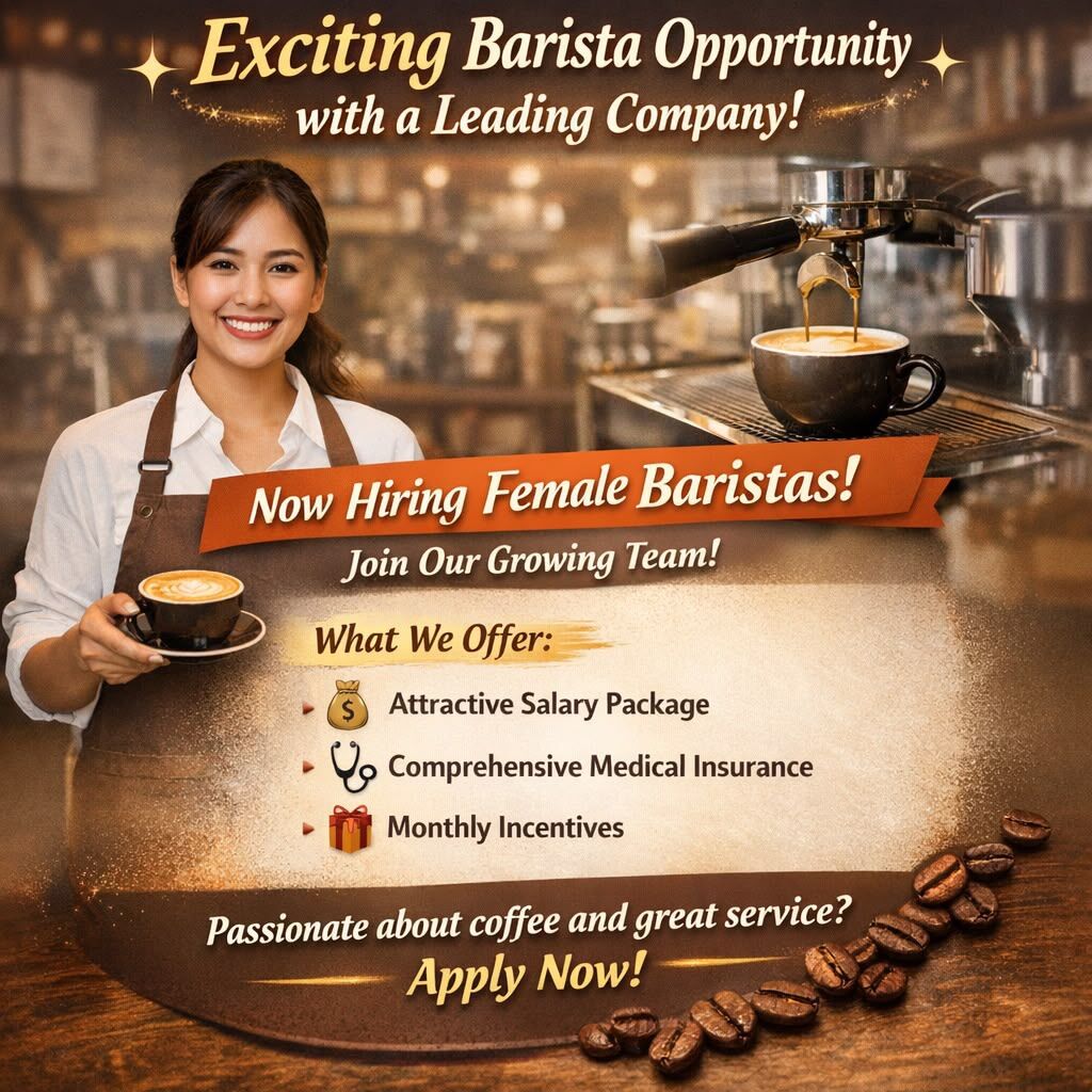 Dammam, Jobs, Barista (Female Only)