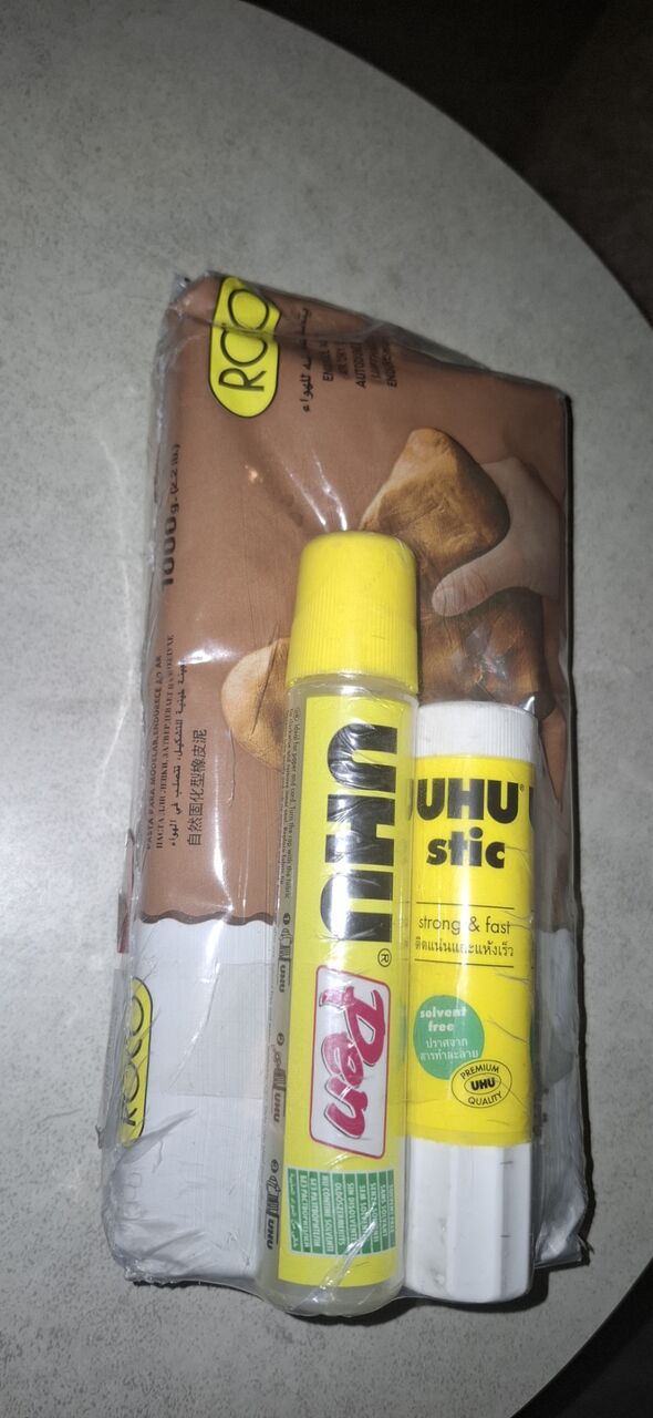 Al Rehab, RC Hobby, SAR 50,  New ROCO Air Dry Clay (1000g) + UHU Glue Stick &ndash; 50 SARModelling Clay/Dough + Accessory,