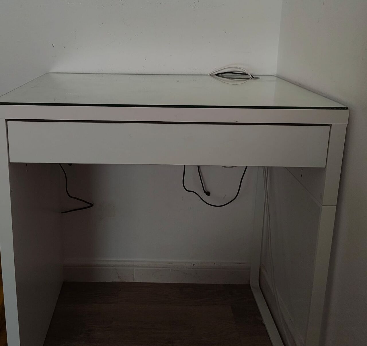 Al Aziziyah, Furniture, SAR 520,  IKEA Computer Table-Study Table-Desk And Computer Chair FREE GLASS TOP FOR TABLE PROTECTIO