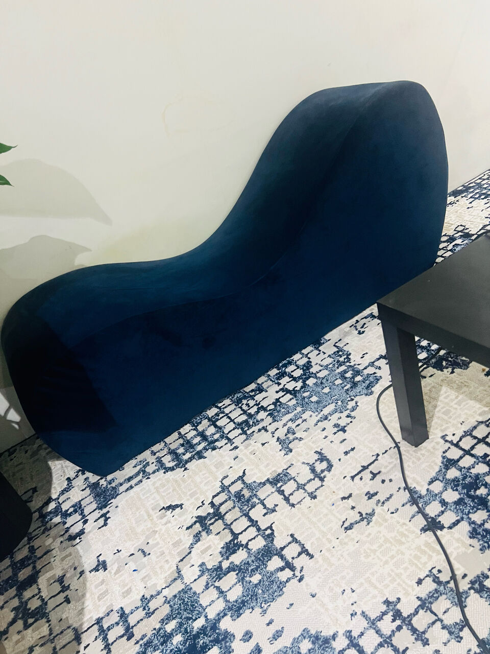Riyadh, Household Items, SAR 1,  Dark Blue Curve Sofa