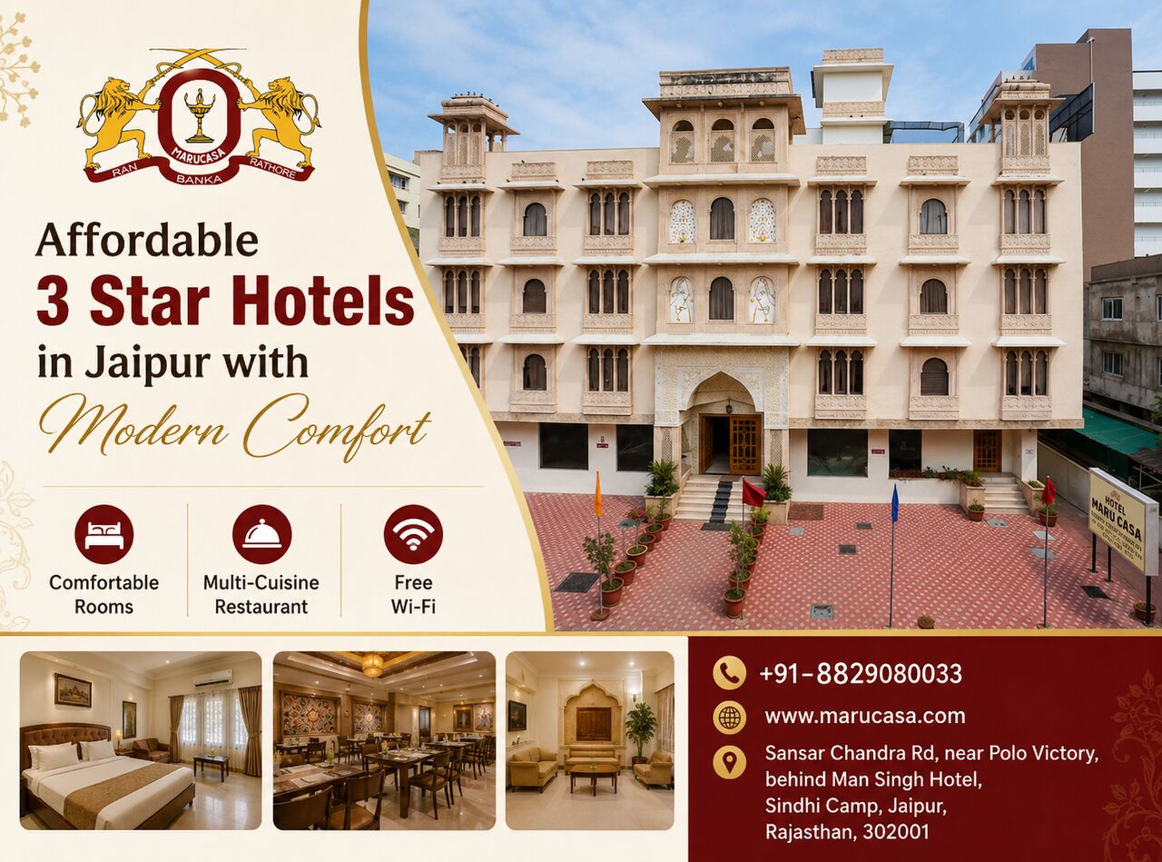 Jaipur, Restaurants, Affordable 3 Star Hotels In Jaipur With Modern Comfort