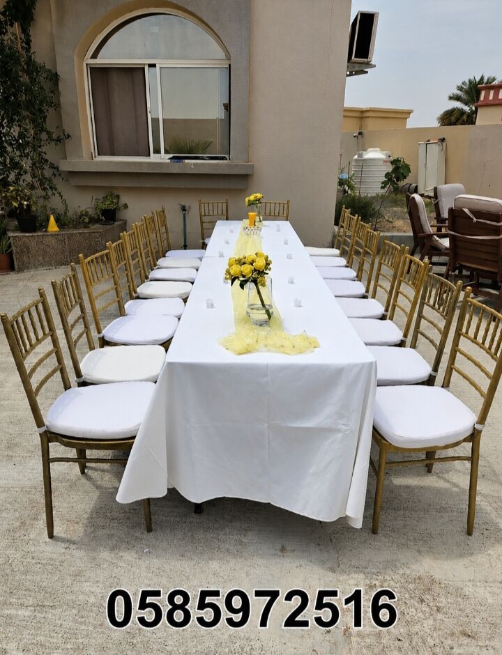 Ajman, Event Planning, تأجير كراسي وطاولات نظيفة وجاهزة في عجمان 