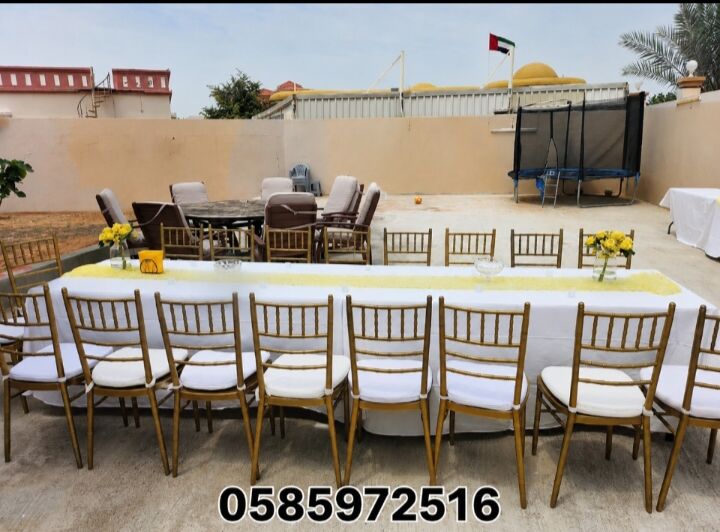 Ras Al Khaimah, Event Planning, خدمات تأجير كراسي وطاولات راقية في رأس الخ