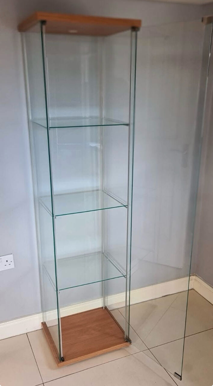Riyadh, Furniture, SAR 175,  Ikea Glass Cabinet