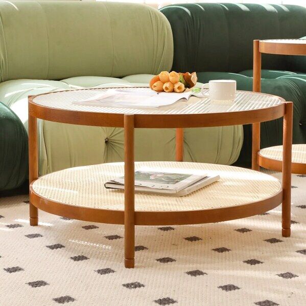 New York, Furniture, USD 124,  Shop Luxury Round Coffee Table | Modern Storage Design