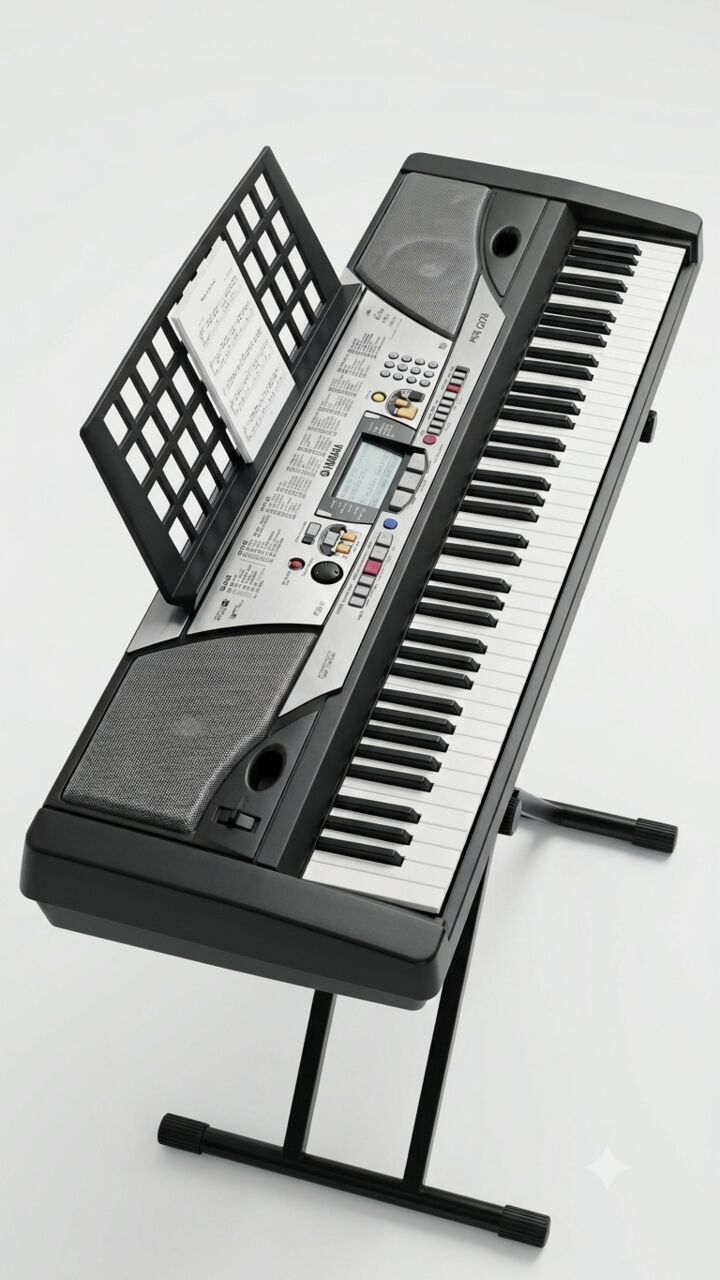 Dammam, Musical Instruments, SAR 700,  Yamaha PSR-GX76 76-Key Keyboard + Adjustable Stand + Original Adapter | Excellent Conditio