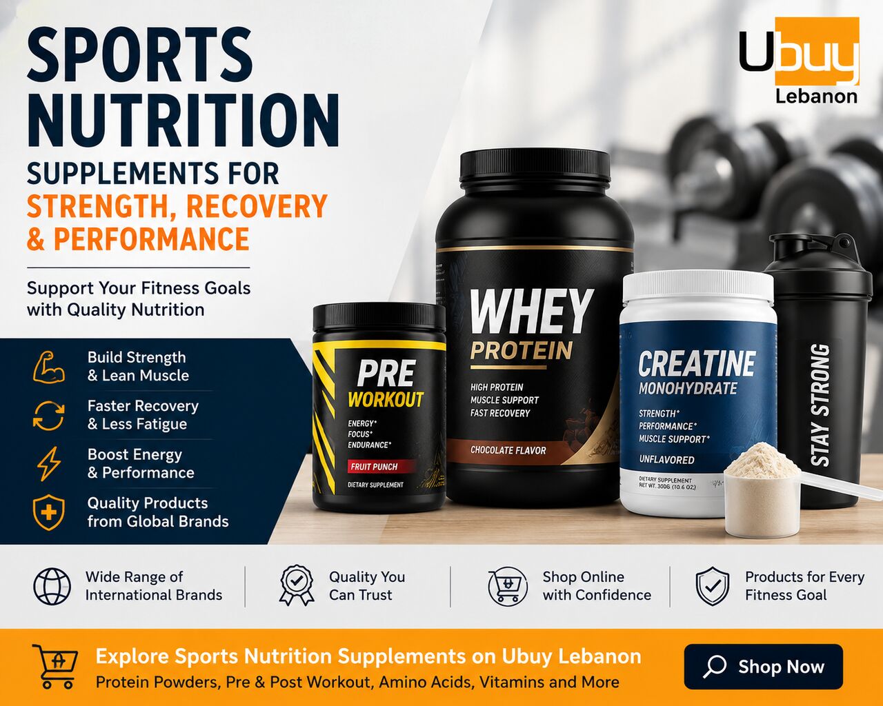 Beirut, Health & Beauty Items, LBP 50,  Find Sports Nutrition Products For Everyday Training
