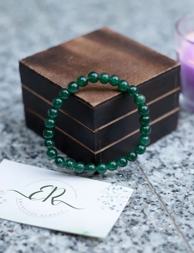 New Delhi, Jewelry, INR 1300,  Buy Green Aventurine Bracelet For Luck | Energized Remedy
