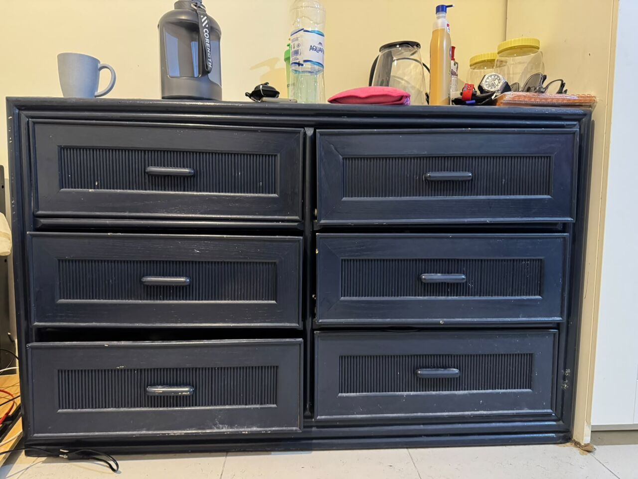 Khobar, Household Items, SAR 700,  Affordable Wooden Single Bed, Dressing Table, Ikea Wardrobe 3 Door With Full Mirror, Table
