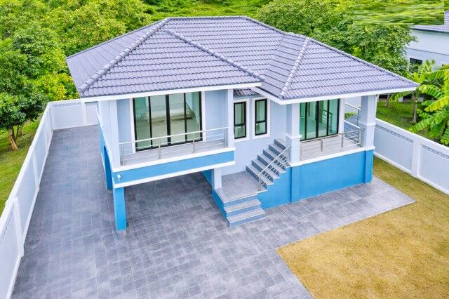 Bangkok, Villas, THB 17998,  100 Sq. Feet,  Suwinthawong, Wat Lam Toi Ting, 460m. Wibunsathukit Rd. 2-storey Detached House For Rent,