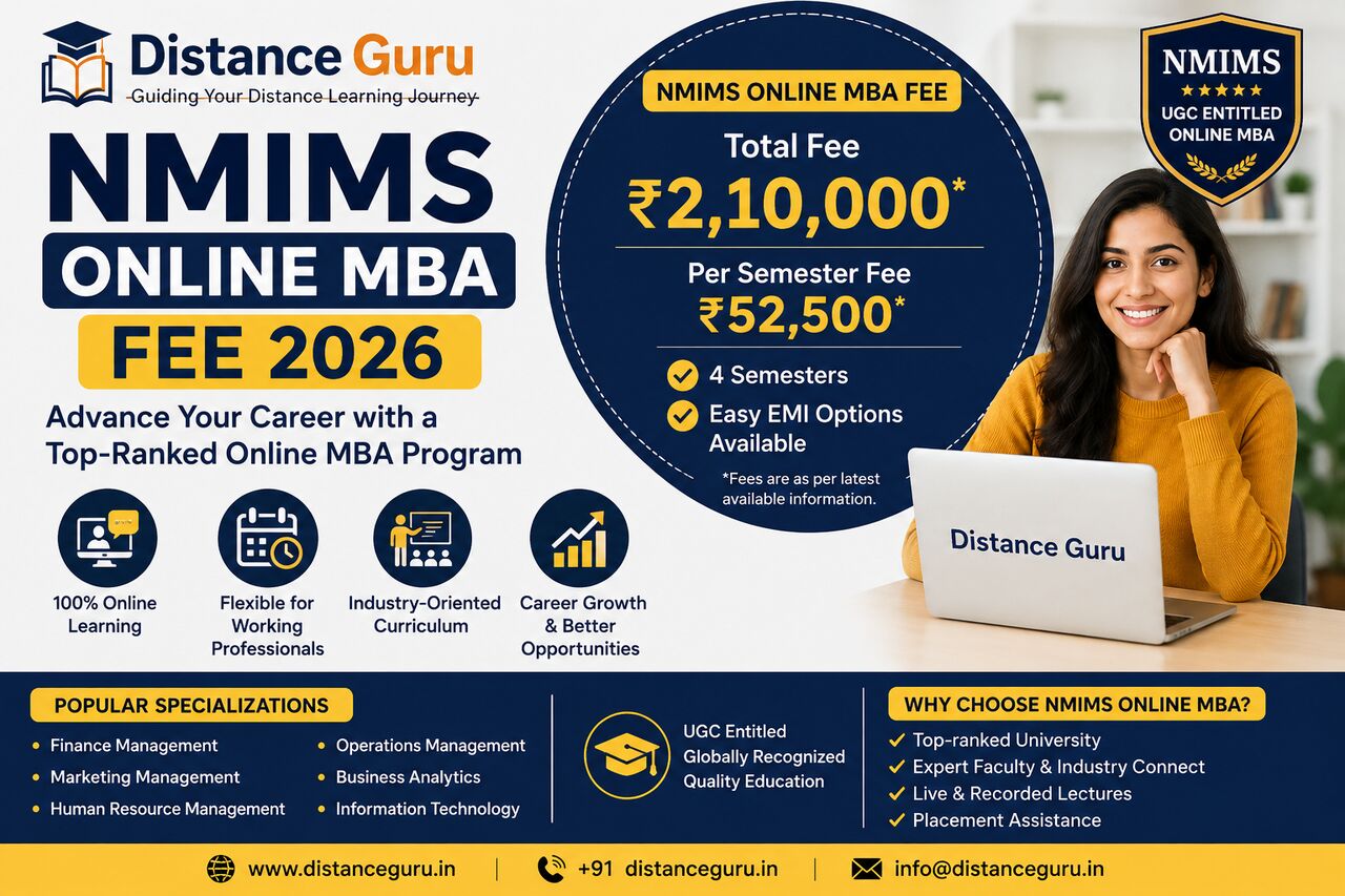 Mumbai, Education, NMIMS Online MBA 2026 &ndash; Fees, Eligibility, Admission & Specializations -Distance Guru